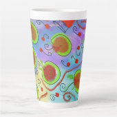 Kirschsaft-Trinkbecher Latte Milchtasse (Vorderseite)