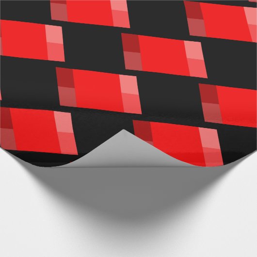 KirschSchachbrett-Brett-Band-Verpackungs-Papier Geschenkpapier (Ecke)