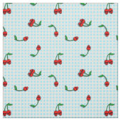 Kirschschädel auf Gingham Stoff (Muster)