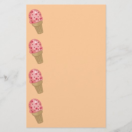 KirschSchokoladensplitter-Briefpapier Briefpapier (Vorderseite)