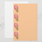 KirschSchokoladensplitter-Briefpapier Briefpapier (Vorne/Hinten)