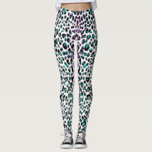Kirschtadellose Leopard-Stellen-Tierdruck-Leggings