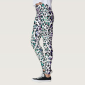 Kirschtadellose Leopard-Stellen-Tierdruck-Leggings Leggings (Links)