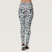 Kirschtadellose Leopard-Stellen-Tierdruck-Leggings Leggings (Rückseite)