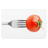 Kirschtomate auf einer Gabel Magnet (Horizontal)