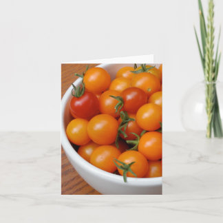 Kirschtomate-Fotografiegrußkarten Karte