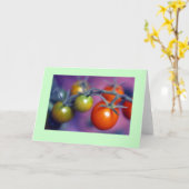 "Kirschtomaten " Karte (Gelbe Blume)