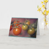 Kirschtomaten Karte (Gelbe Blume)
