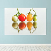 Kirschtomaten Leinwanddruck (Insitu (Holzboden))