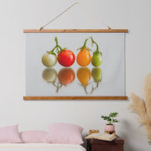 Kirschtomaten Wandteppich Mit Holzrahmen (Schlafzimmer)