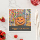 Kirschtorte mit Kürbiskruste Halloween Serviette (Beispiel)