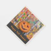 Kirschtorte mit Kürbiskruste Halloween Serviette (Ecke)