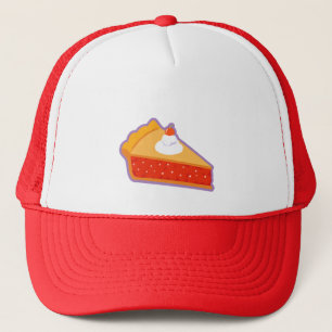 Kirschtorte mit Schlagsahne Truckerkappe