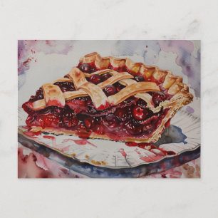 Kirschtorte Postkarte