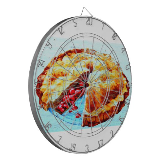 Kirschtorten-Dartscheibe Dartscheibe (Vorderseite Links)