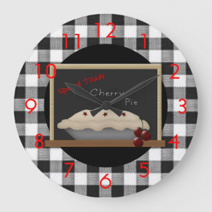 Kirschtorten-Restaurant-Wanduhr Große Wanduhr