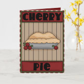 Kirschtortenspaß-Grußkarte Karte (Gelbe Blume)