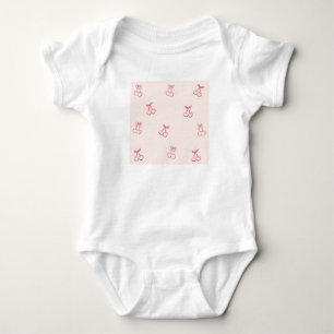Kirschumriss Minimalismus Baby Strampler