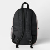 Kirschumriss Minimalismus Bedruckter Rucksack (Rückseite)