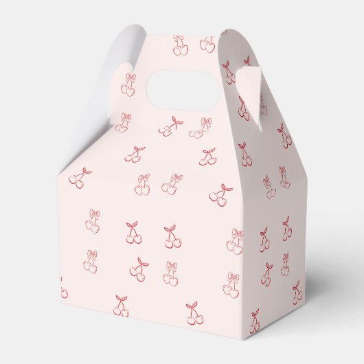 Kirschumriss Minimalismus Geschenkschachtel (Vorderseite)
