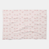 Kirschumriss Minimalismus Geschirrtuch (Horizontal)