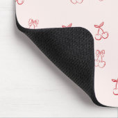 Kirschumriss Minimalismus Mousepad (Ecke)