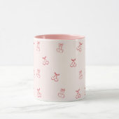 Kirschumriss Minimalismus Tasse (Zentrum)