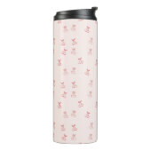 Kirschumriss Minimalismus Thermosbecher (Nach links gedreht)