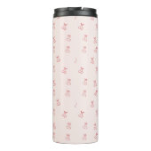 Kirschumriss Minimalismus Thermosbecher (Rückseite)