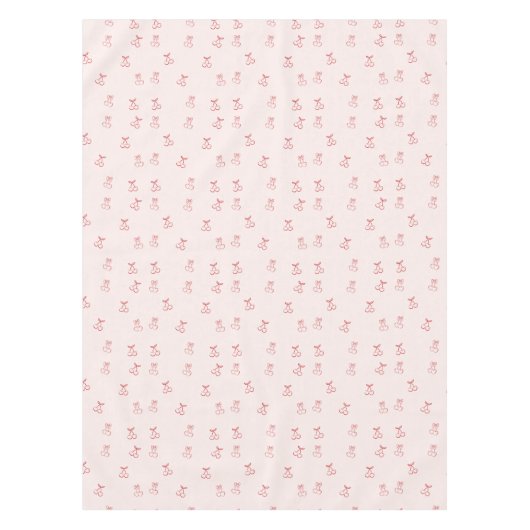 Kirschumriss Minimalismus Tischdecke (Vorderseite)