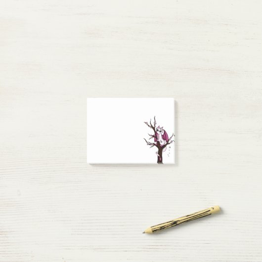 Kirschunterer Drache Post-it Klebezettel (Auf Schreibtisch)