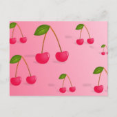 Kirschuntergrund Postkarte (Vorderseite)