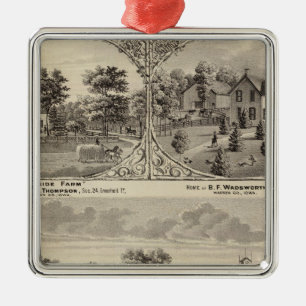 Kirschwaldung, Abhang-Bauernhof Ornament Aus Metall