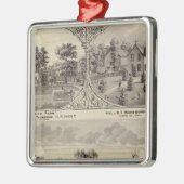 Kirschwaldung, Abhang-Bauernhof Ornament Aus Metall (Links)