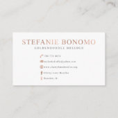 Kirschweg-Gekritzel Visitenkarte (Rückseite)