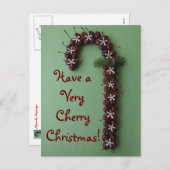 Kirschwein Feiertagspostkarte (Vorne/Hinten)