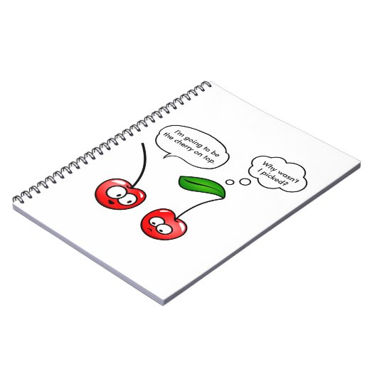 Kirschwortspiele Notizblock (Linke Seite)