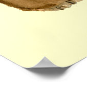 Kirschzweig auf Pappe Poster (Ecke)