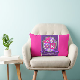 Kirstie Name bedeutet rosa Wappen unicorn Lendenkissen