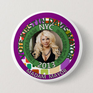 Kirstin Davis für NYC Bürgermeister im Jahre 201 Button