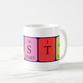 Kirsty Namen-Tasse periodischer Tabelle Kaffeetasse (VorderseiteRechts)