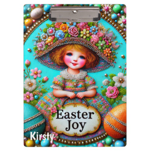 KIRSTY ~ VINTAGE GIRL Eier ~  Klemmbrett