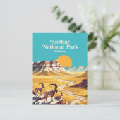 Kirthar-Nationalpark Pakistan Postkarte (Stehend Vorderseite)