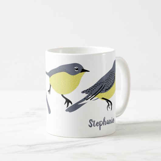 Kirtlands Warblers Bird Liebhaber Personalisiert Kaffeetasse (VorderseiteRechts)