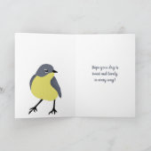 Kirtland's Warblers Bird Lovers Birthday Karte (Innenseite)