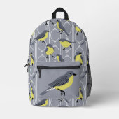 Kirtland's Warblers Bird Lovers Gray and Yellow Bedruckter Rucksack (Vorderseite)