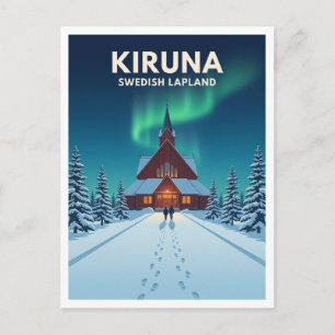 Kiruna-Kirche Schweden Postkarte