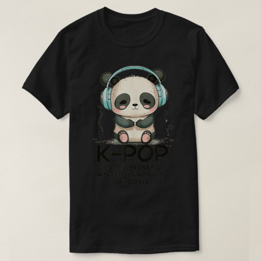 KIs The Answer Panda Kpop Merch Kpop Merchandise T-Shirt (Design vorne)