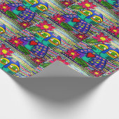 Kisa, das katzenverpackende Papier Geschenkpapier (Ecke)