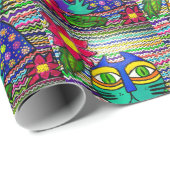 Kisa, das katzenverpackende Papier Geschenkpapier (Rolleneckpunkt)